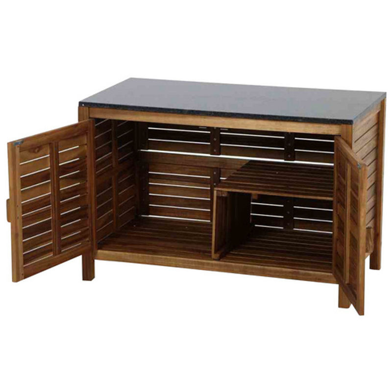 Siena Garden Riva Outdoor-Küche Mittelteil aus Akazienholz in Braun, B/T/H: 100 x 52 x 67 cm - Bild 2