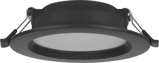 Eglo LED-Einbauspot Idun-E in Schwarz mit warmweißem Licht, Durchmesser: 11,7 cm, Höhe: 3,1 cm - Bild 1