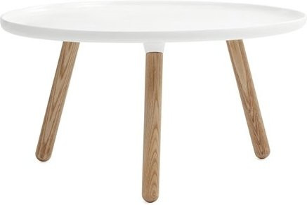 Normann Copenhagen Tablo groß Tisch in Weiß und Ash aus Kunststoffgemisch und Esche - Bild 1