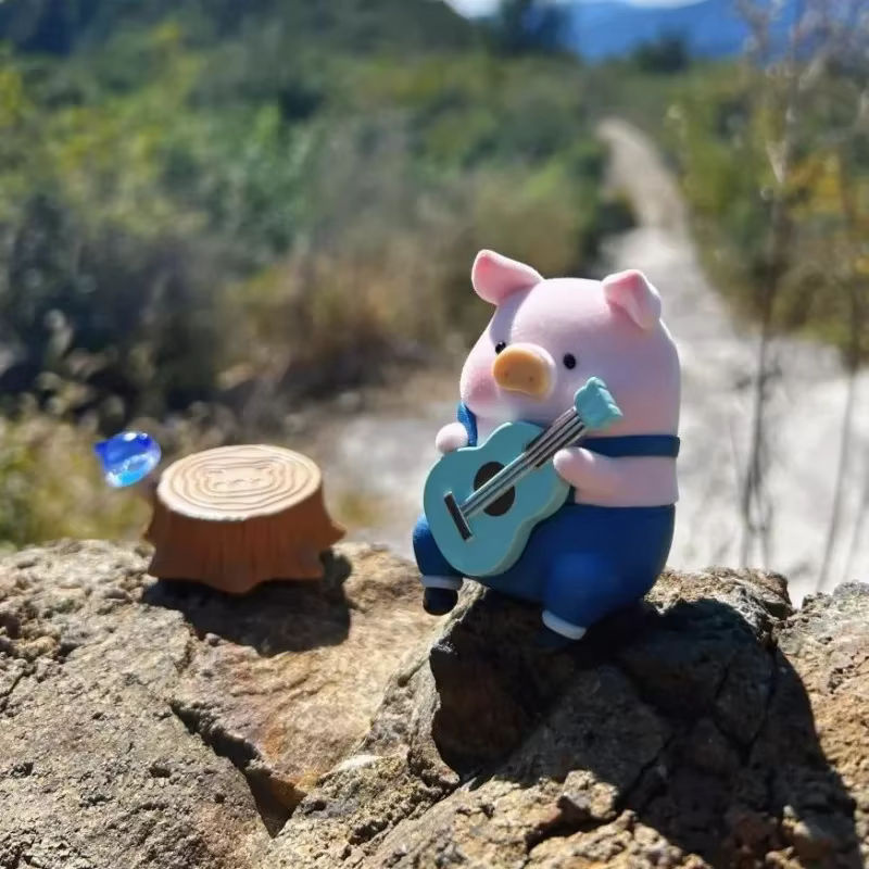 LuLu The Piggy Farm Series Blind Box Mystery Box mit einer rosa Actionfigur Mushroom aus Kunststoff - Bild 3