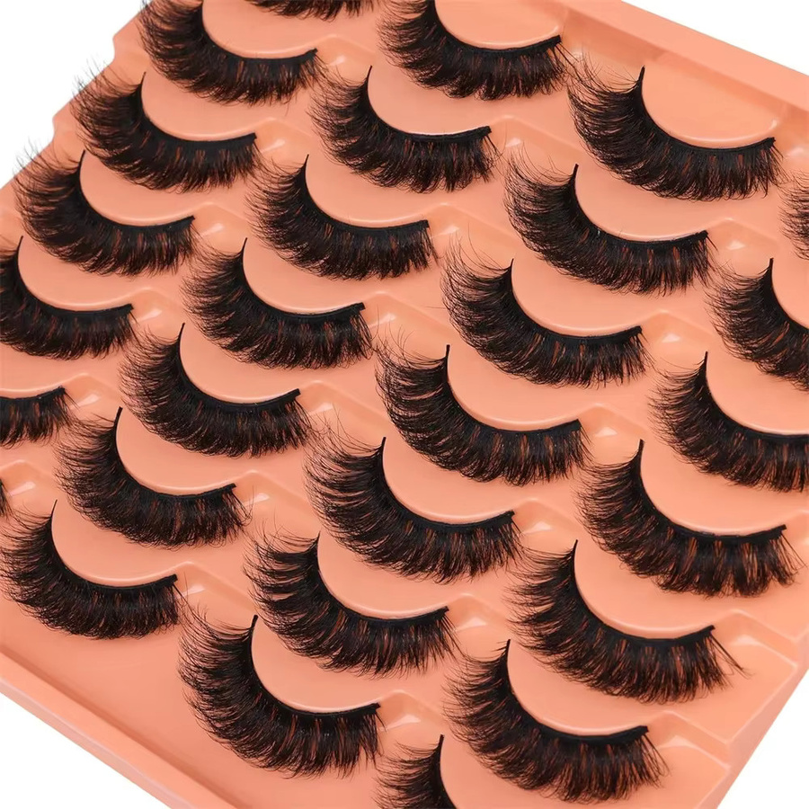 JIEFUXIN Künstliche Wimpern, Black, Natürlich, 14 Paar - Bild 2