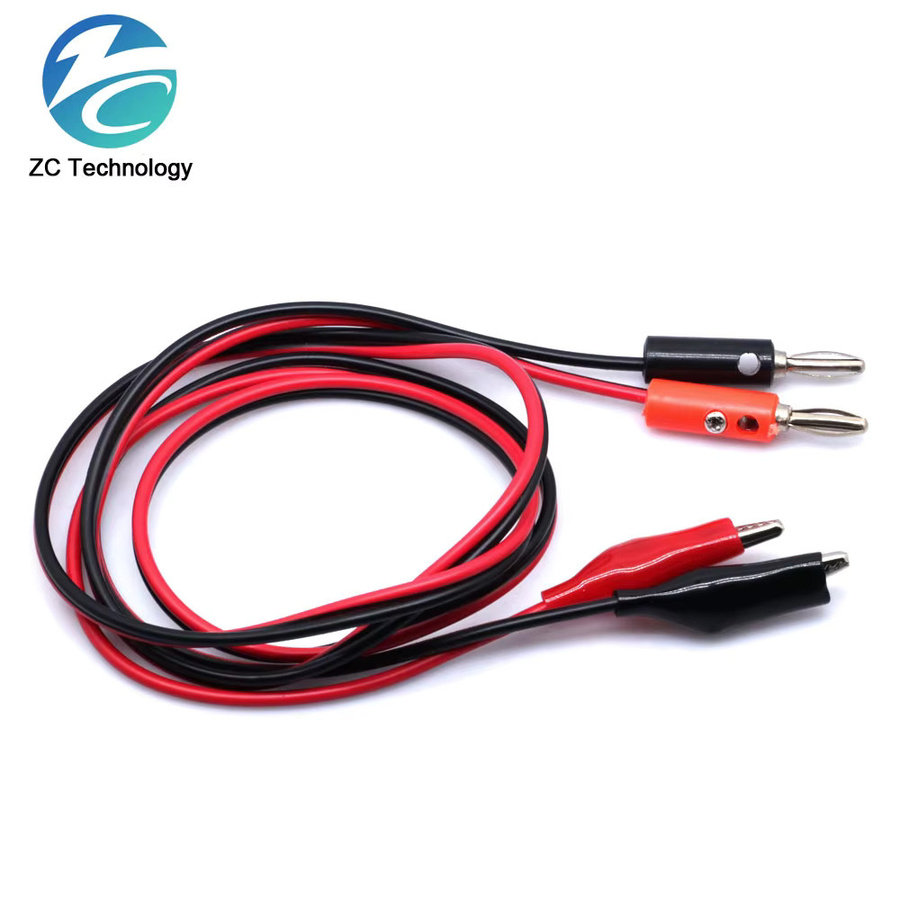 Multimeter Messkabel Set mit 1M Draht, AV Banana Stecker und Krokodilklemmen, Dual Tester Sonden für präzise Messungen - Bild 2