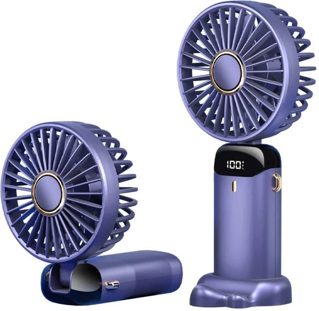 Tragbarer Mini-Ventilator Techsuit N15, Violett, wiederaufladbar - Bild 1