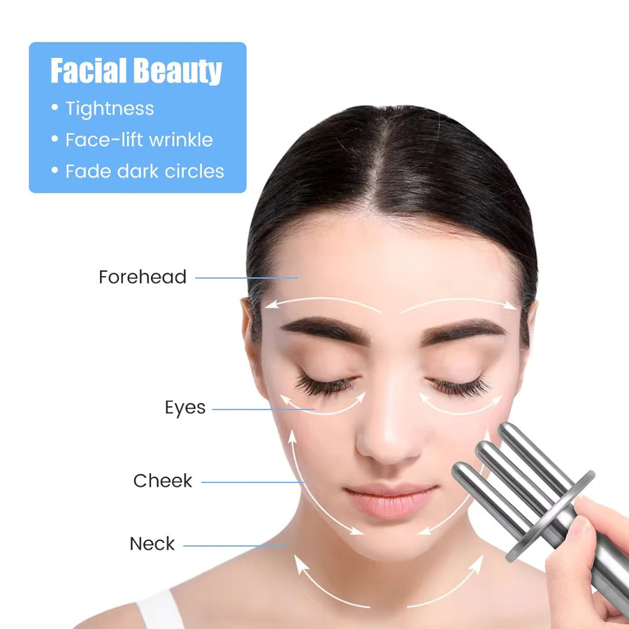 SALORIE Metall-Massagestift für Gesicht und Körper, Unisex - Bild 2