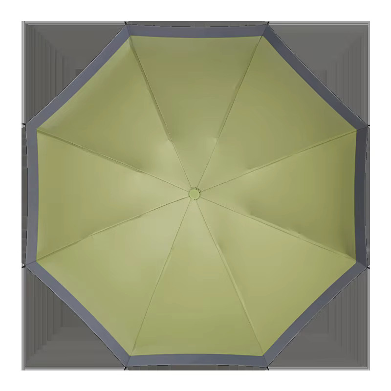 HUIJI Mini-Regenschirm mit 8 Rippen, winddicht und mit UV-Schutz, tragbarer Faltregenschirm inklusive Tasche für Damen und Kinder - Bild 3