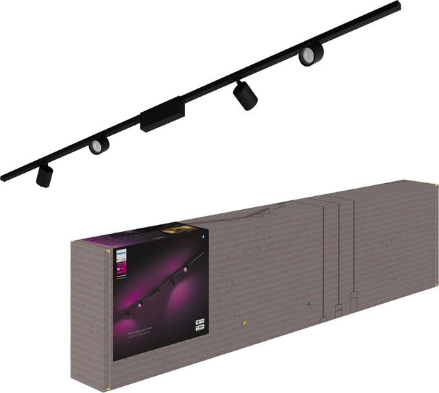 Philips Hue Perifo Schienensystem Deckenleuchte mit 4 Spots in Schwarz - Bild 1
