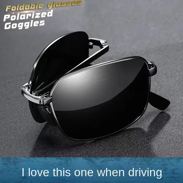 Rexxar Sonnenbrille, Metall, Vollrand, Schwarz, Unisex, polarisiert - Bild 1