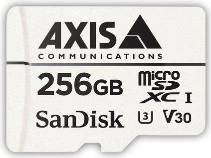 AXIS Surveillance microSDXC Speicherkarte mit SD-Adapter, 256 GB, Video Class V30, UHS Class 3, Class10, weiß - Bild 1