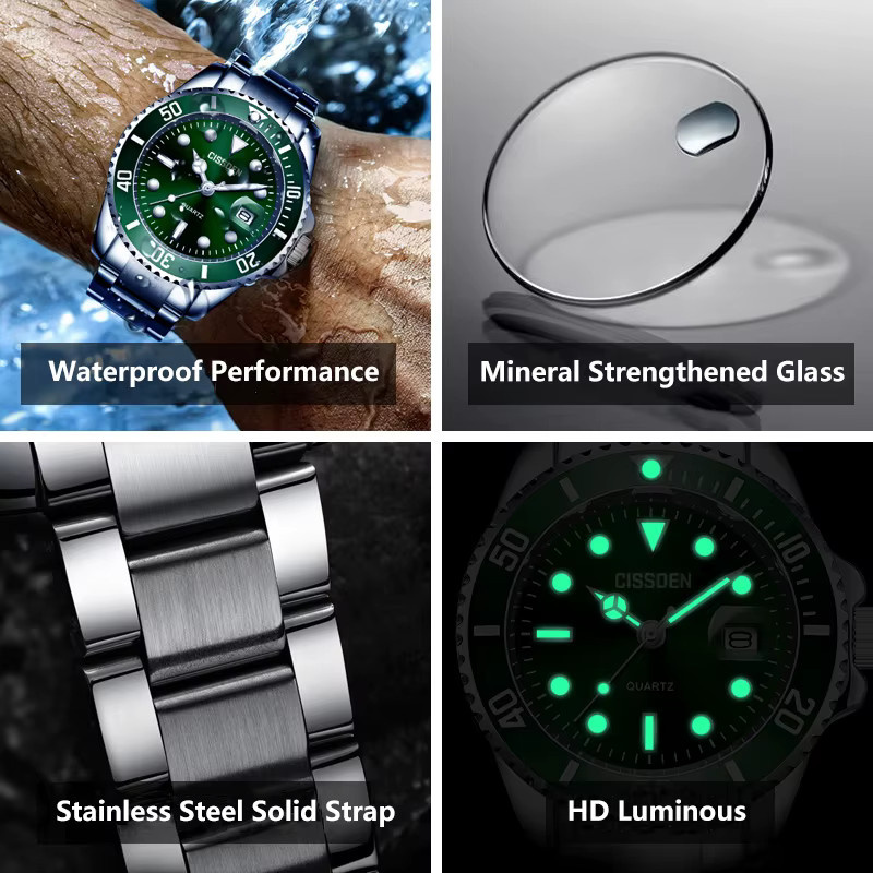 rollstimi Armbanduhr Edelstahl, Quarz, Silber, Herren - Bild 2