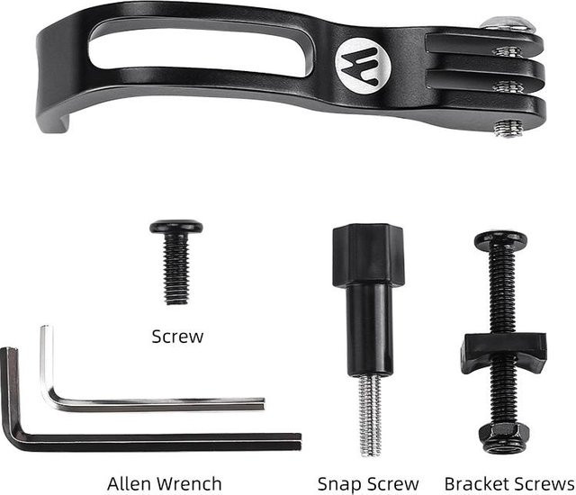West Biking Verstellbare Gabelhalterung aus Aluminiumlegierung für Licht und GoPro Sportkamera in Schwarz - Bild 1