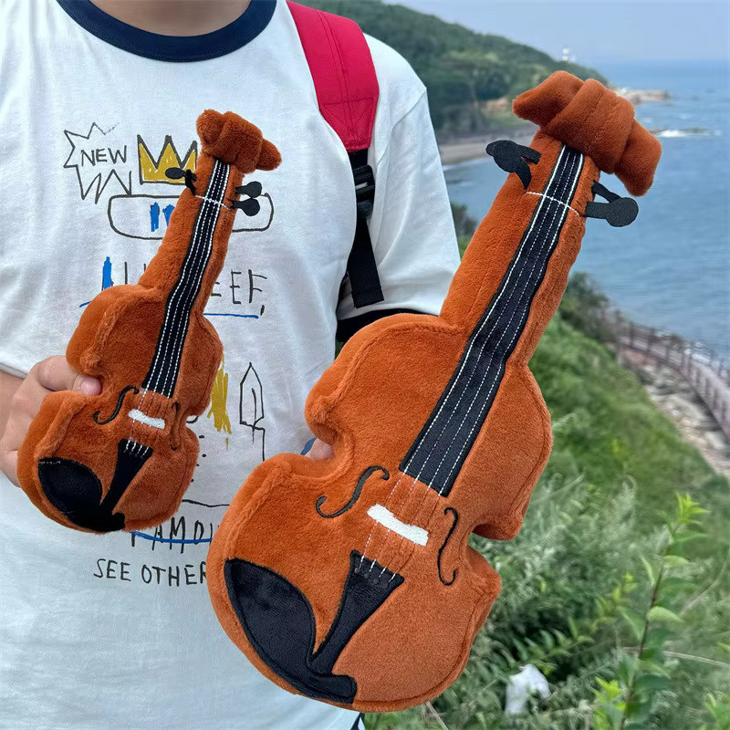 MIAOOWA Violine Plushie Puppe, Plüsch, Braun - Bild 3