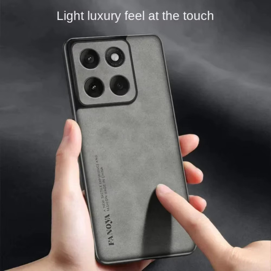 Stoßfeste Leder-Handyhülle für Motorola Moto G86 G15 Power G85 G75 G56 G55 G35 G15 G05 in Schwarz mit mattem Finish - Bild 2