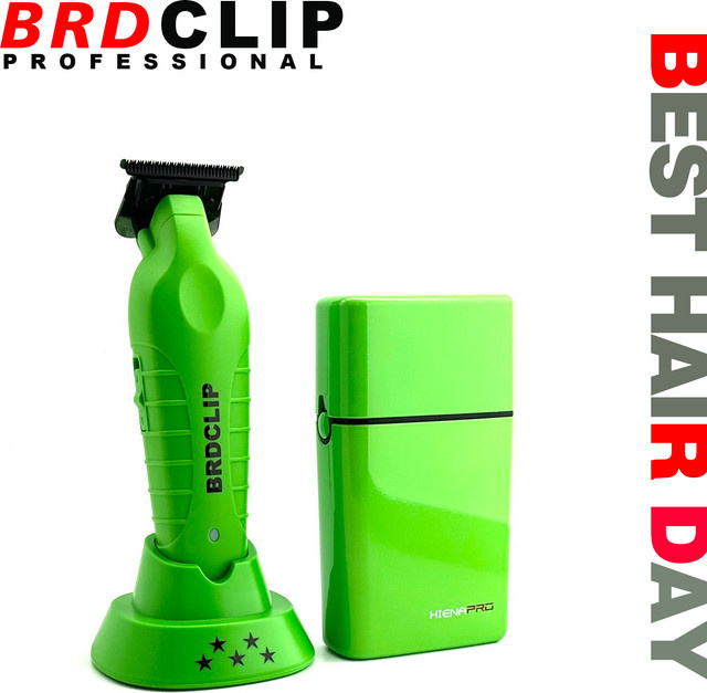 BRDCLIP Haarschneider Set, Keramikklinge, Grün, Unisex - Bild 1