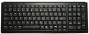 Active Key AK-7000 Tastatur mit Scissor-Technologie, USB-Anschluss, QWERTZ Deutsch, Schwarz - Bild 1