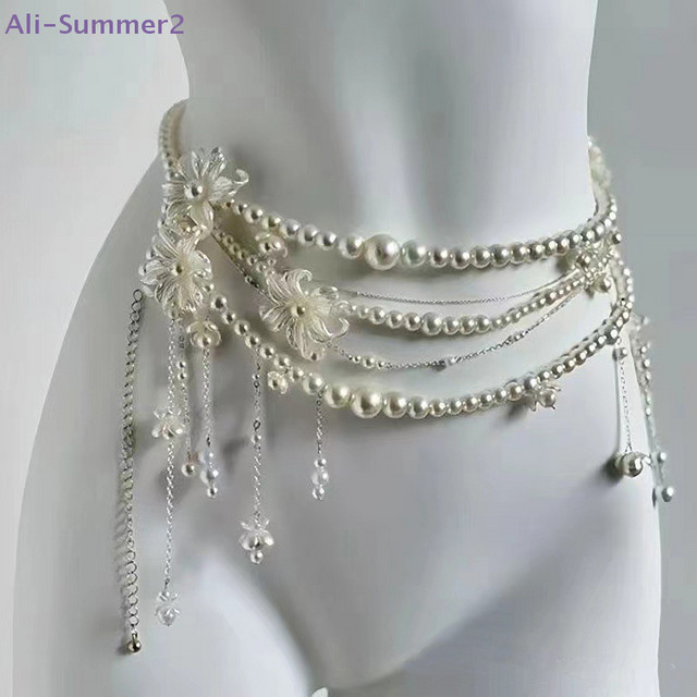 Summer2 Taillenkette, Perle, Weiß, Damen - Bild 1