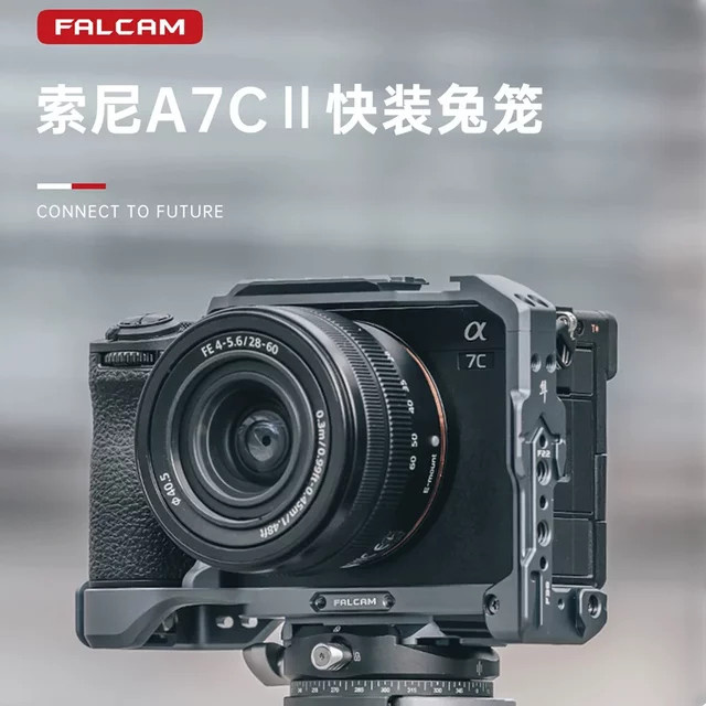 Falcam Schnellwechsel-Unterbodenplatte L-Halterung in Schwarz für Sony A7CII und A7C2 Kamerakäfig mit F22, F38 und F50 System - Bild 1