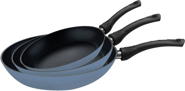 SAN IGNACIO Bratpfannenset NOIA aus Aluminium, 3-teilig, Blau mit Antihaftbeschichtung - Bild 1