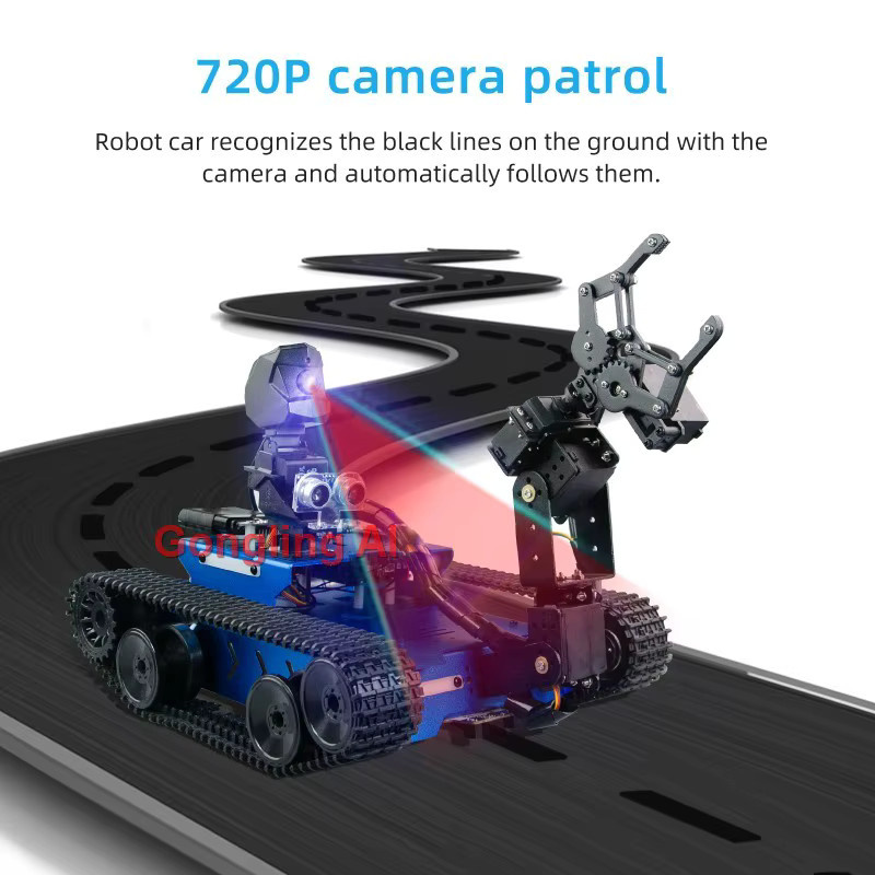 GoLingLing RC Panzer mit 4-DOF-Roboterarm, Kamera, Kettenroboter - Bild 3
