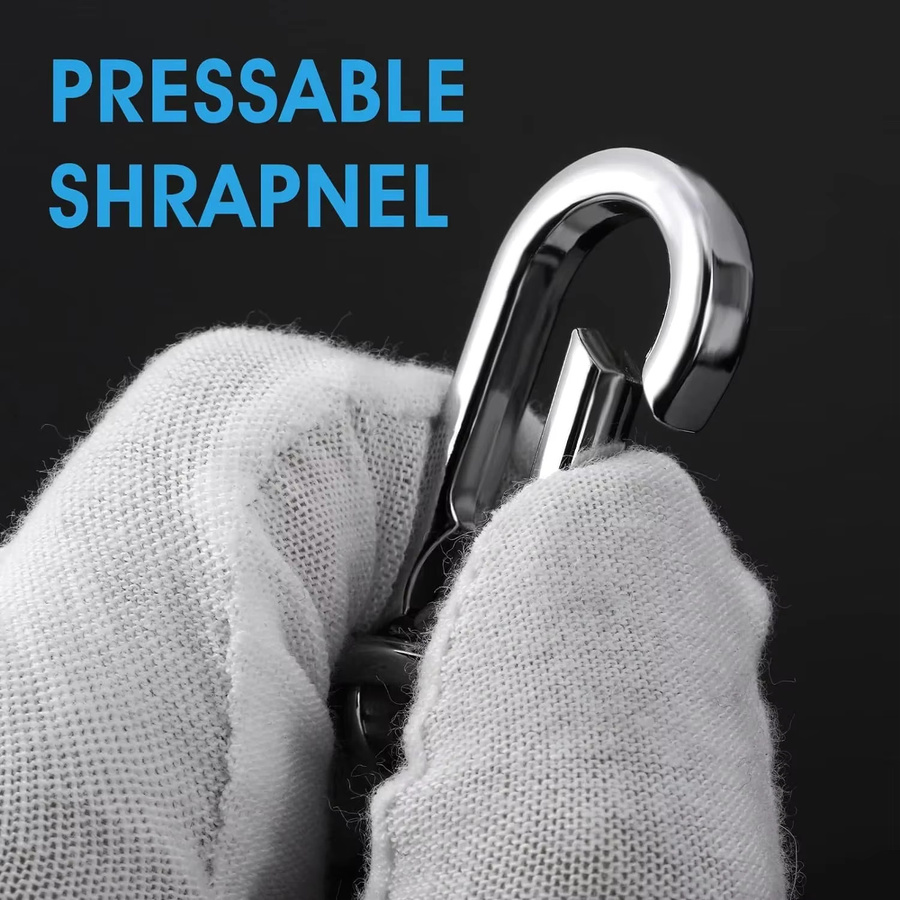 Karabiner-Clip Metall, 4 Stück, Unisex - Bild 4