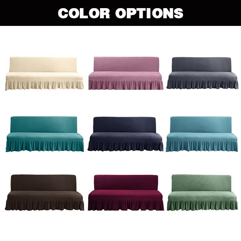 Lellen Armloser Sofa-Bettbezug aus Polarfleece-Stoff in Grau, dehnbar und wasserabweisend, Größe L (190-225 cm) - Bild 2