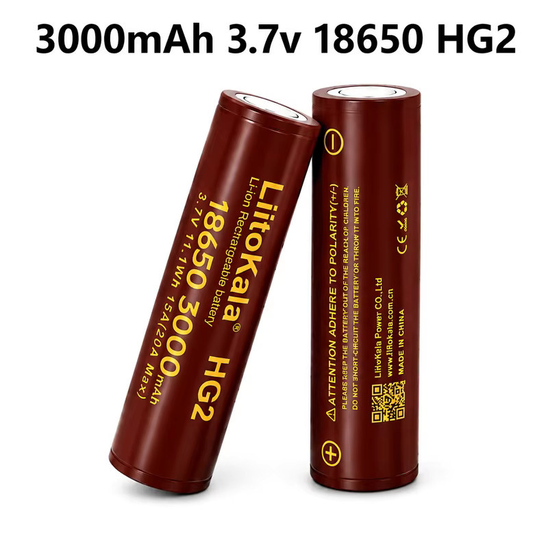 LiitoKala 18650 HG2 Lithium-Ionen-Akku mit 3000 mAh und 30A kontinuierlicher Entladung - Bild 4