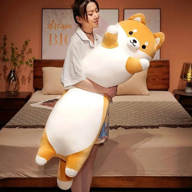 Yiran Health & Beauty Shiba Inu Kissen, Plüschtier, 130cm - Bild 1