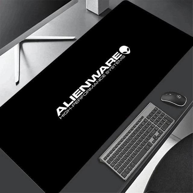 Alienware Gaming Mauspade in Schwarz, Schreibtischmatte für PC und Büro, B/T: 90 x 40 cm, Höhe: 0,3 cm - Bild 1