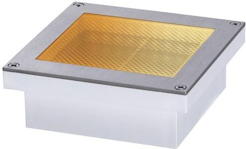 Paulmann Brick LED-Boden-Einbauleuchte für den Außenbereich aus Edelstahl, Silber-weiß, B/T/H: 10 x 10 x 10 cm - Bild 1