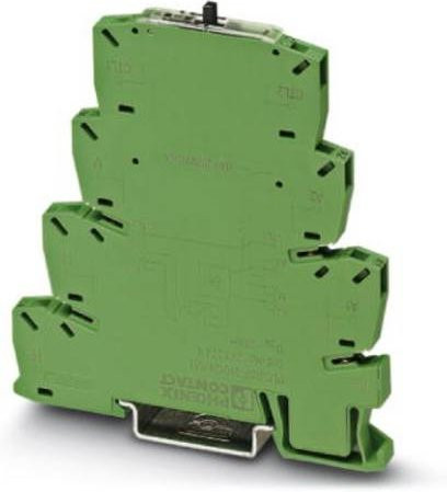 Phoenix Contact PLC-RPT-24UC/1/S/H Interfacerelais, 24 V/DC und 24 V/AC, 6 A, 1 Schließer, Grün, 10 Stück - Bild 1
