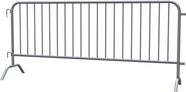 Schake Absperrgitter Typ C Site Fence in Silber mit 19 Stäben und einer Länge von 2,5 m - Bild 1
