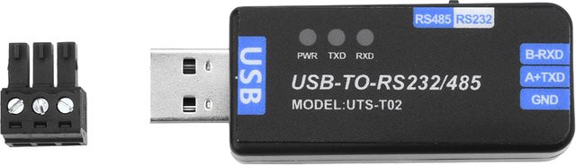 CH343G USB zu RS485/RS232 Kommunikationsmodul Bidirektionaler halbduplex serieller Leitungskonverter in Schwarz - Bild 1
