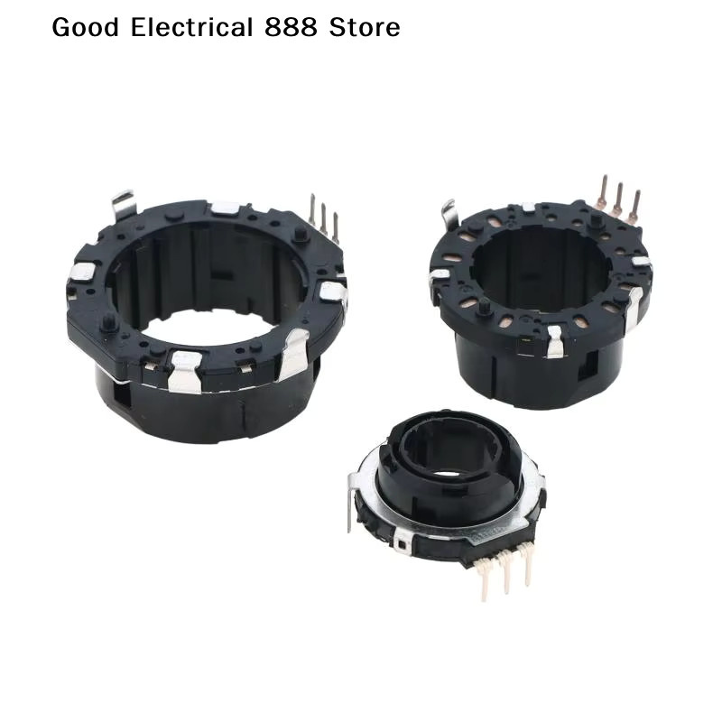 HUXUAN Hohlwellen-Encoder für EC25 EC28 EC35, 15-Puls-Positionssensor-Encoder-Potentiometer, 360 Grad drehbar, Schwarz - Bild 2