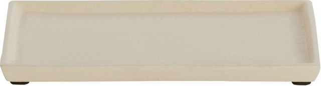 Schale MAES von Light & Living in Beige aus Keramik und Stein, Rechteckig, Breite: 15,0 cm, Höhe: 1,0 cm, Tiefe: 15,0 cm - Bild 1