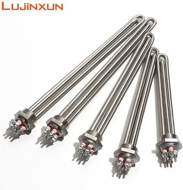 LUJINXUN G1 Solarheizelement Elektroheizrohr aus Edelstahl 304SUS, 1,5 kW, Farbe: Silber, Länge: 200 mm - Bild 1