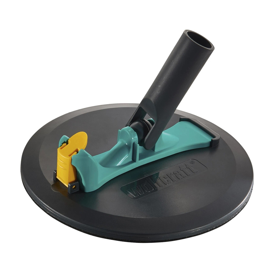 Wolfcraft Rundschleifer aus Kunststoff in Schwarz und Grün mit einem Durchmesser von 22,5 cm - Bild 4