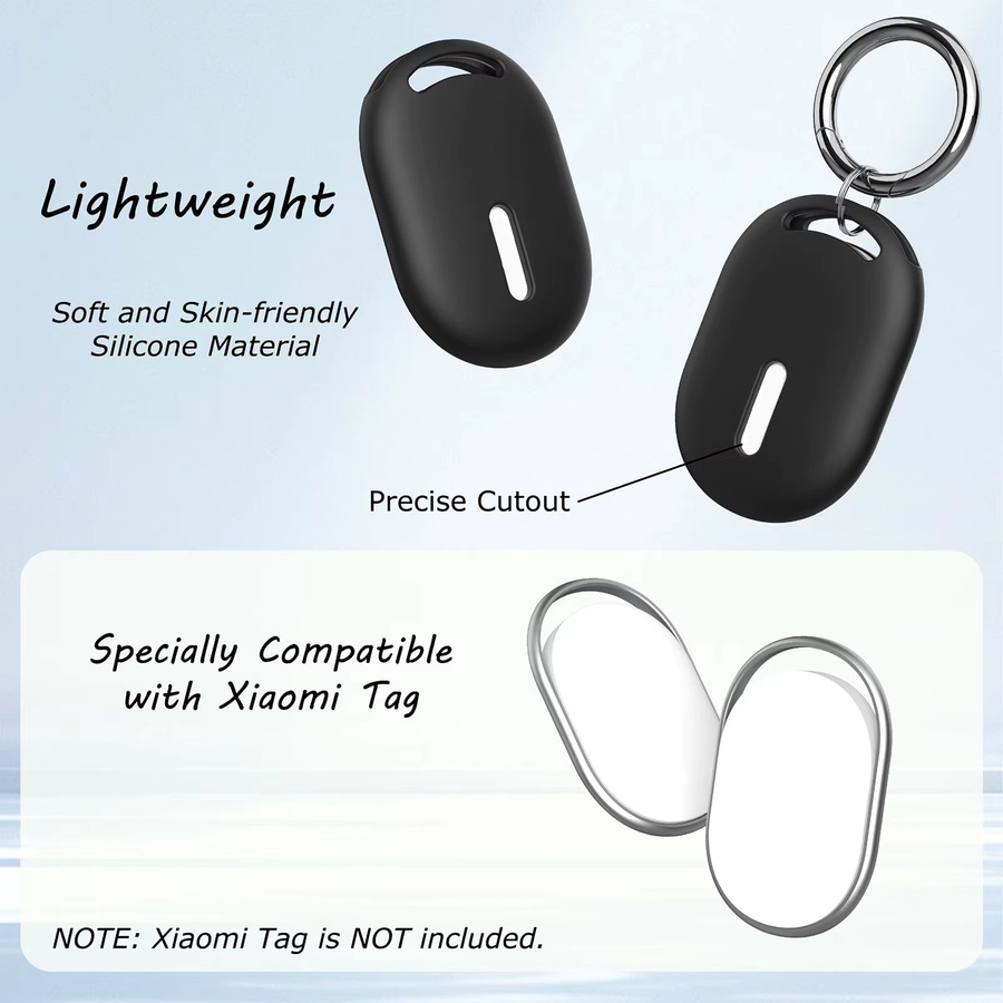 Xiaomi Silikon-Schutzhülle mit Metall-Schlüsselring für Xiaomi Tag Anti-Lost Tracker - Bild 6