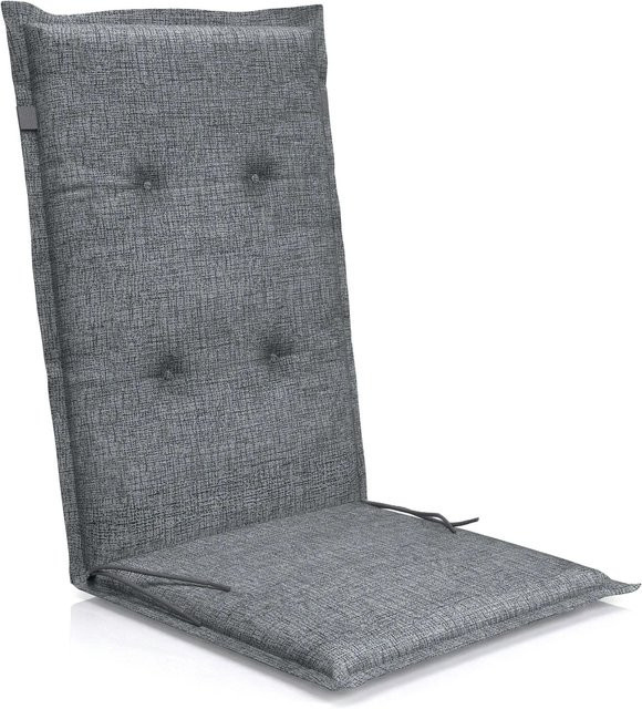Petsation Florence Hochlehner Auflage für Gartenstühle mit Bindebändern und rutschfestem Schaumstoff aus Polyester und Baumwolle - Bild 1