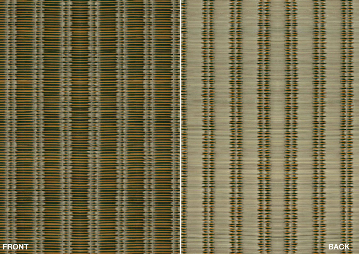 Jannelli & Volpi Tapete Fusuma 6324 mit abstraktem orientalischem Design in Grün, Beige und Multicolour aus Textil - Bild 1