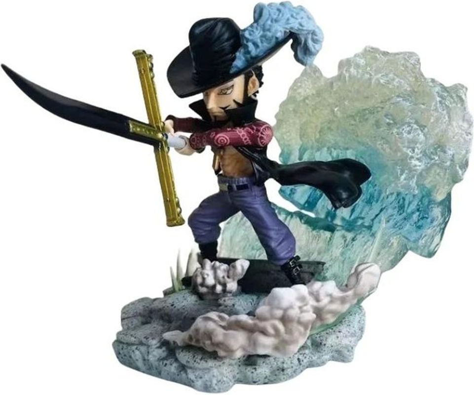 Fashnics One Piece Anime Figur Dracule Mihawk Actionfigur aus PVC, Höhe: 10 cm - Bild 1