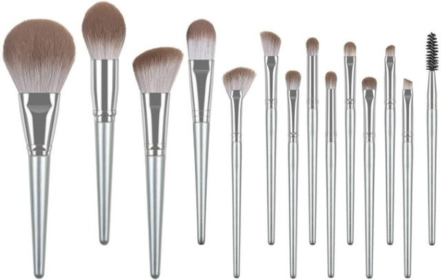 GoolRC Make-up Pinselset, 14-teilig, grau - Bild 1