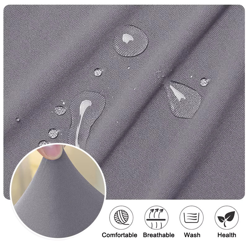 4-teiliges Set Leorate Wasserdichter Stretch-Sofabezug in Grau, Rutschfester Einzelsofabezug aus elastischer Milchseide - Bild 3