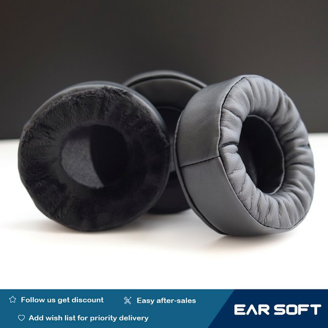 Earsoft Ersatz Ohrpolster in Schwarz für Beyerdynamic DT770 DT880 DT990 Pro Kopfhörer - Bild 1