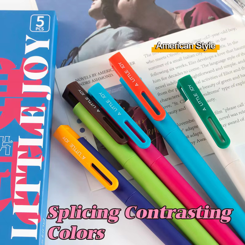 5er Set wasserfeste Tintenstifte in Schwarz mit 0,5 mm Schriftdicke für Schule und Studium - Bild 5