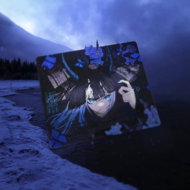 MiFuny REPLICA Gaming-Mauspad aus gehärtetem Glas, große ergonomische Schreibtischunterlage für PC und E-Sports, Multicolor - Bild 1