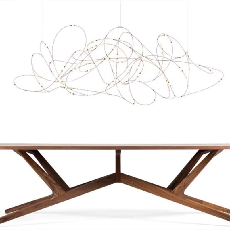 Moooi Herde LED Pendelleuchte moderne Designer-Glühwürmchen-Leuchte aus Metall und Glas in Weiß - Bild 3