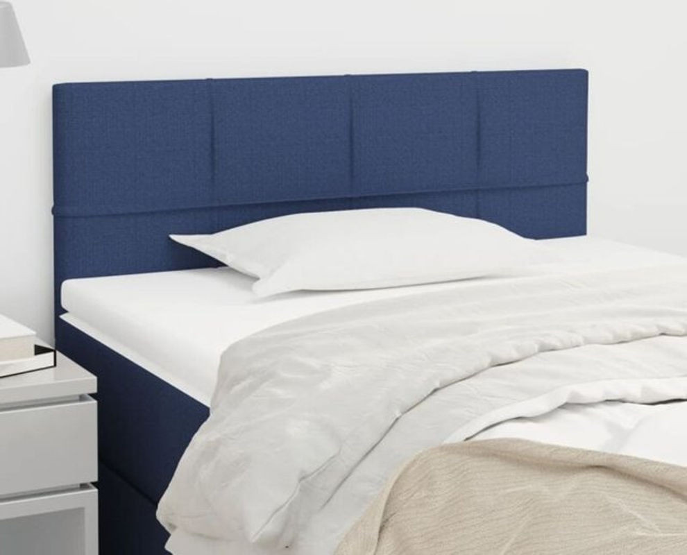 Vidaxl Kopfteil in Blau aus Stoff im klassischen und modernen Design, H x B x T: 78 x 90 x 5 cm bis 88 x 90 x 5 cm - Bild 1