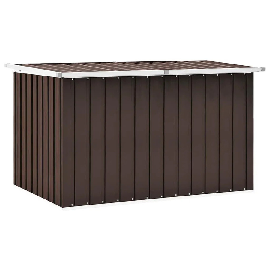 vidaXL Gartenbox aus verzinktem Stahl und Kunststoff, Braun, B/T/H: 149 x 99 x 93 cm - Bild 2