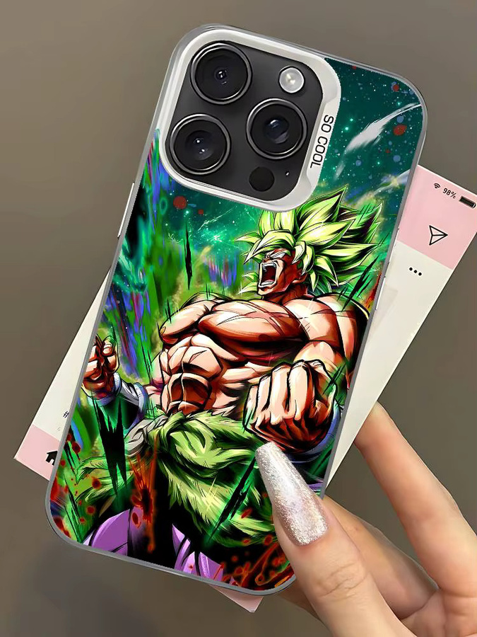 Dragon Ball Broly Stoßfeste Handyhülle in Silber für iPhone 11 bis iPhone 17 Pro Max - Bild 7