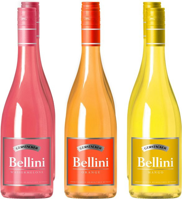 Gerstacker Bellini, Wassermelone, Orange, Mango, Alkopop, 6 x 0,75 l - Bild 1