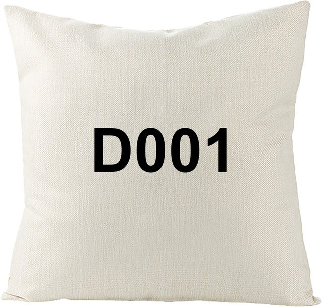 MIAOTU Kissenbezug aus Baumwolle und Leinen mit individuellem Druck in Beige, B/B: 45 x 45 cm - Bild 1